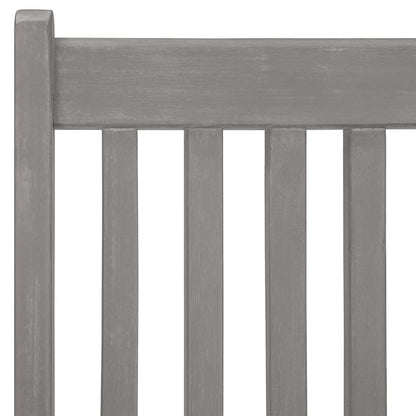 vidaXL Salon de jardin à manger 5 pcs (150-200) x 100 cm Bois d'acacia massif Gris