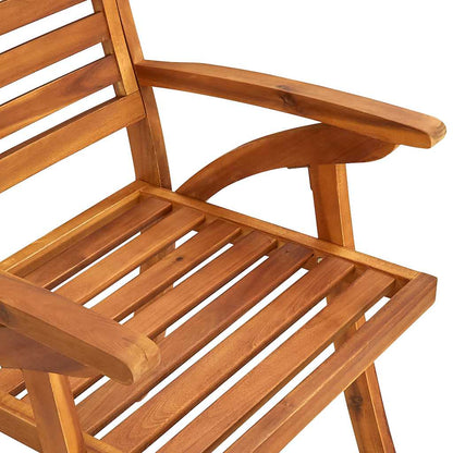 vidaXL 5-teiliges Garten-Ess-Set 150 x 90 cm Massivholz Akazie