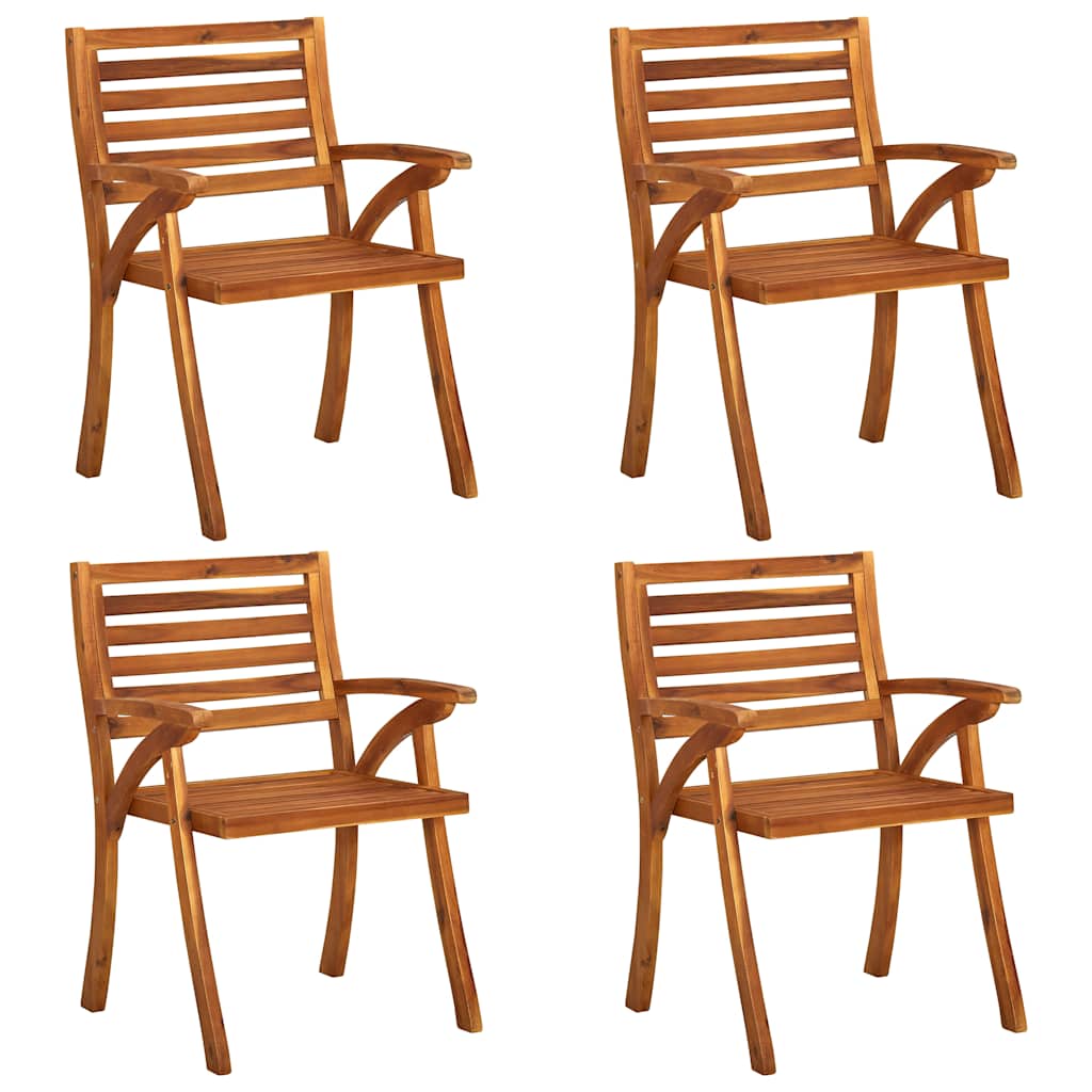 vidaXL 5-teiliges Garten-Ess-Set 150 x 90 cm Massivholz Akazie