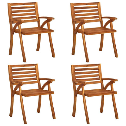 vidaXL 5-teiliges Garten-Ess-Set 150 x 90 cm Massivholz Akazie