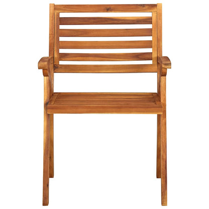 vidaXL 5-teiliges Garten-Ess-Set 150 x 90 cm Massivholz Akazie
