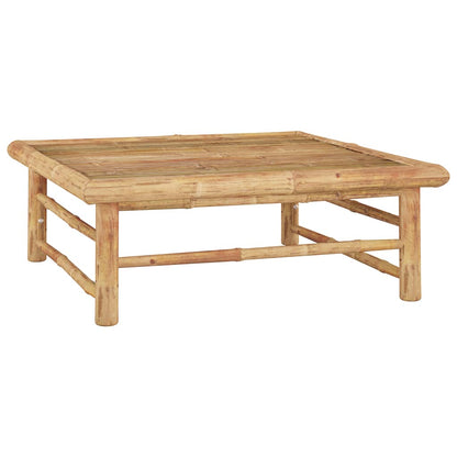 vidaXL 4-tlg. Garten-Lounge-Set mit Dunkelgrauen Kissen Bambus