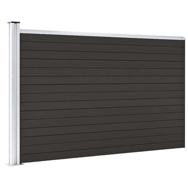 vidaXL Zaunelement WPC 175x105 cm Schwarz