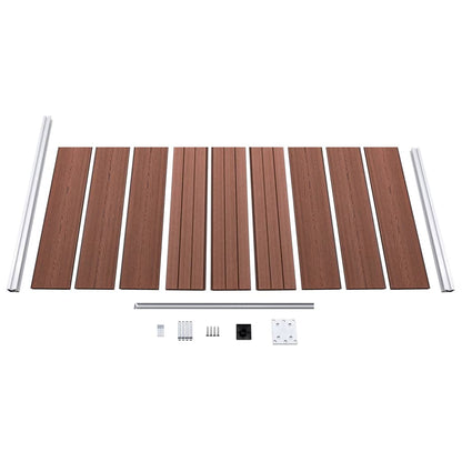 vidaXL Panneau de clôture en WPC 95x186 cm Marron