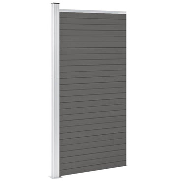 vidaXL Zaunelement WPC 95x186 cm Grau