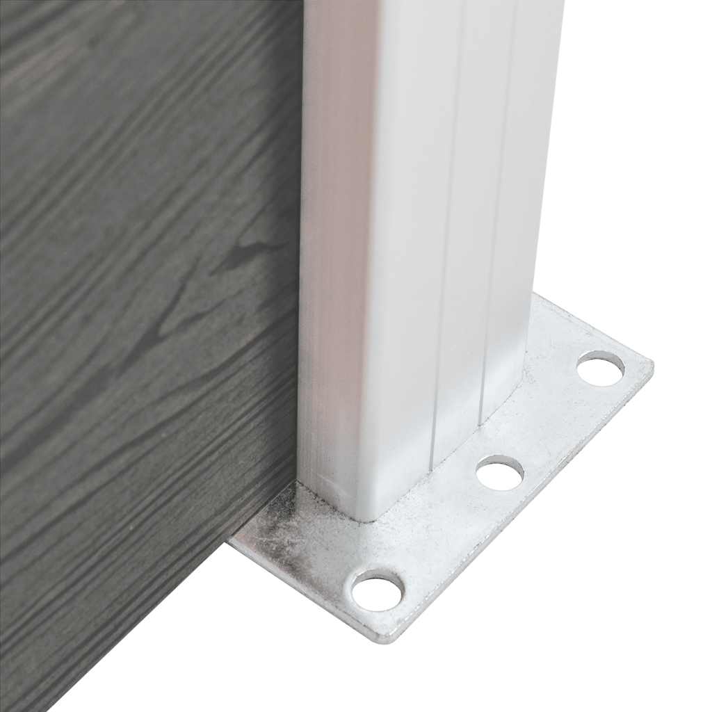 vidaXL Panneau de clôture WPC 95x186 cm Gris
