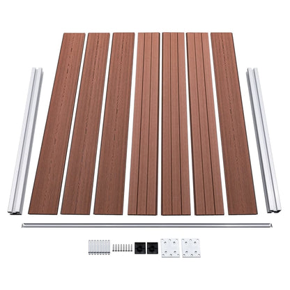 vidaXL panneau de clôture WPC 180 x 146 cm marron