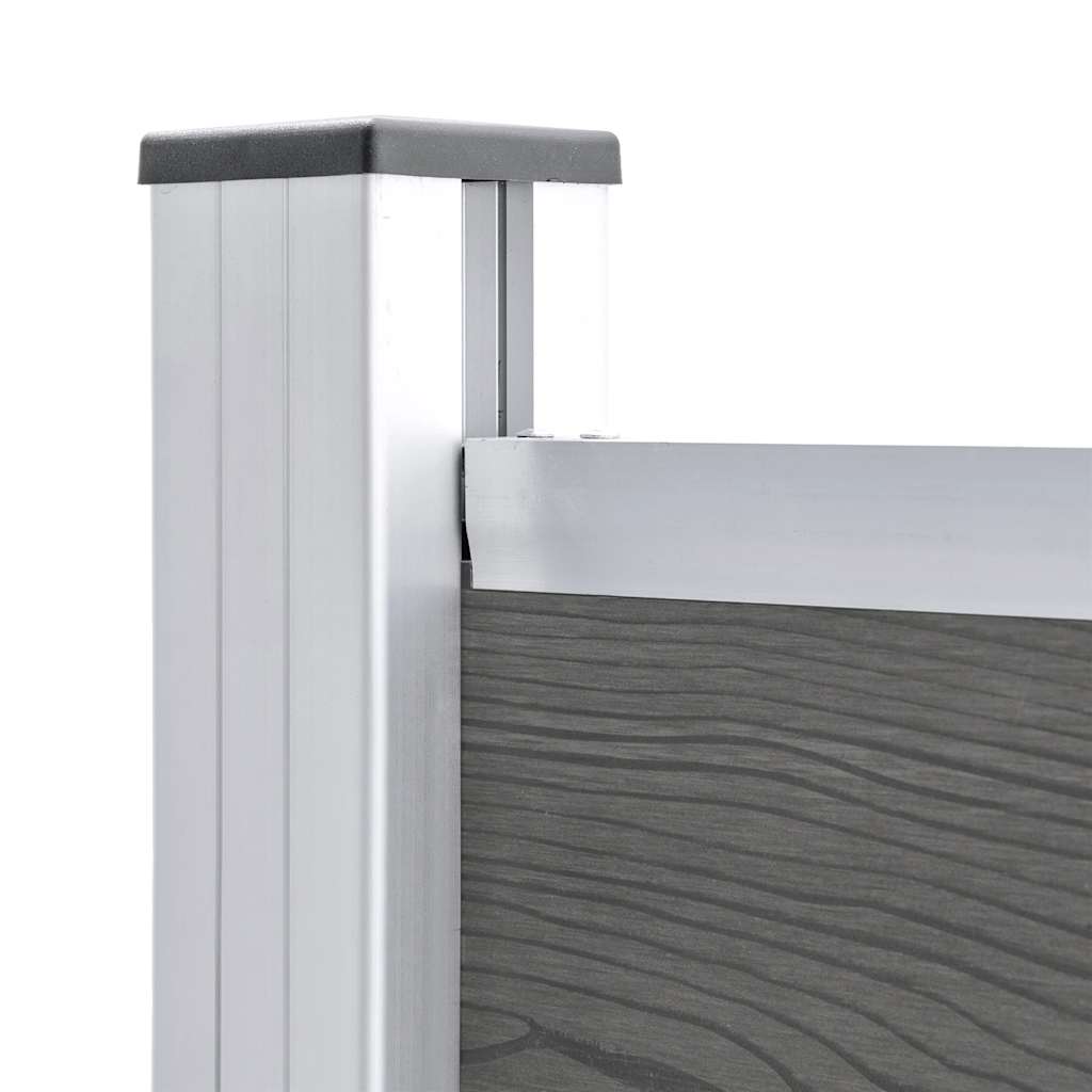 vidaXL Clôture WPC 180x146 cm Gris