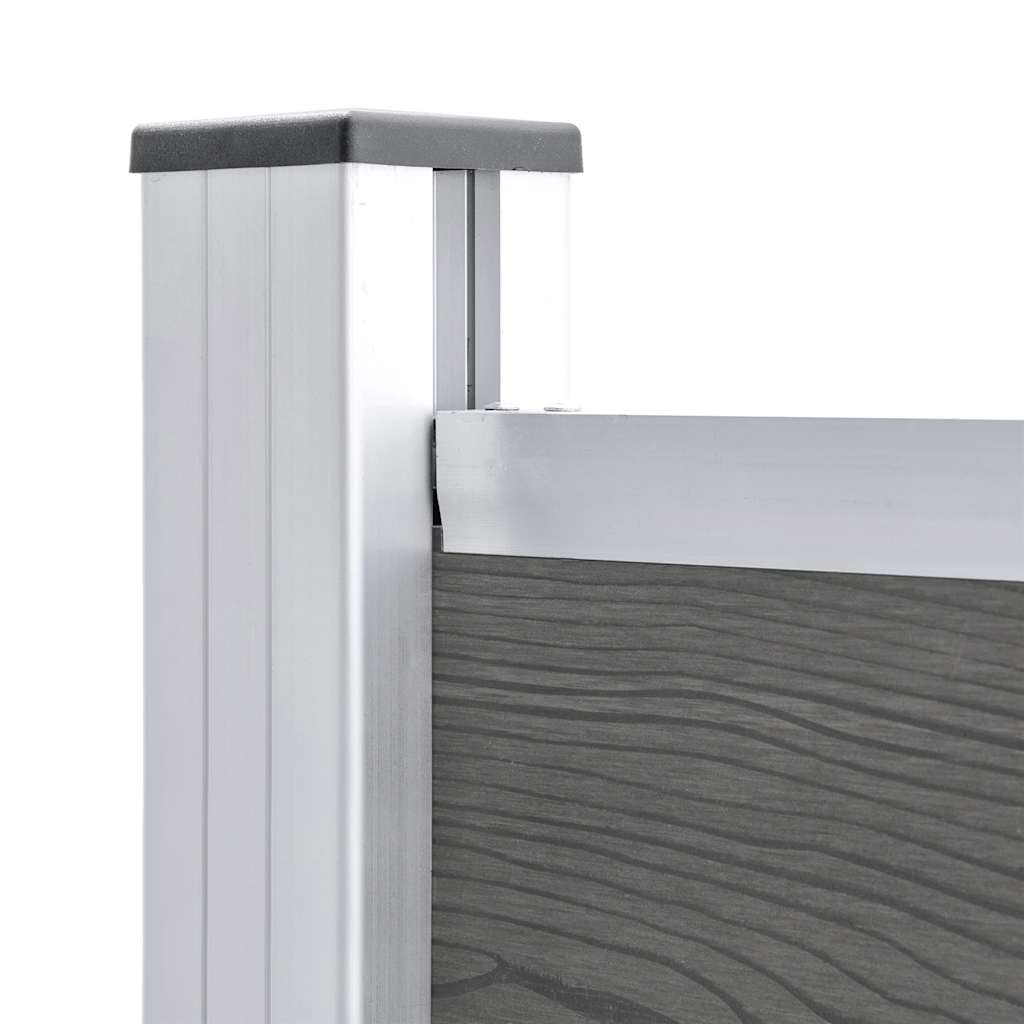 vidaXL Panneau de clôture WPC 175x146 cm Gris
