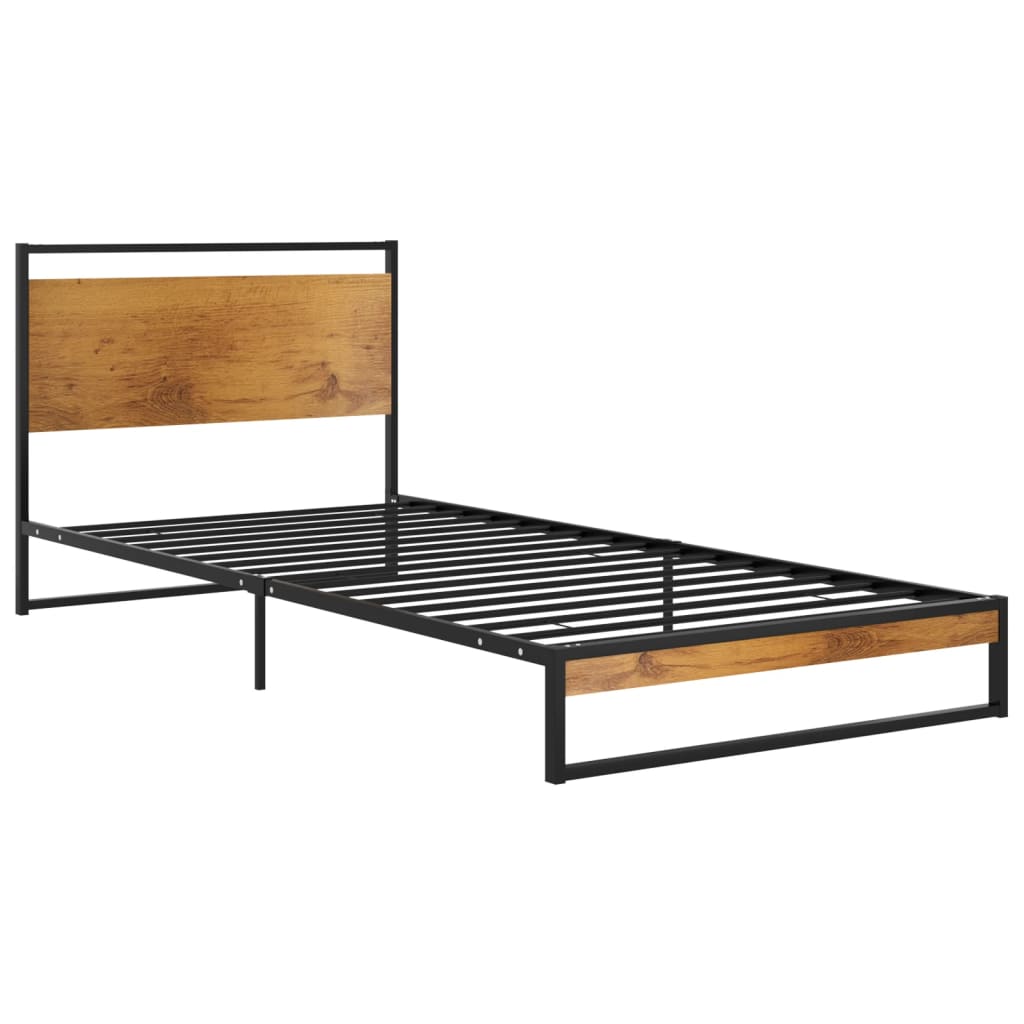 vidaXL Bettgestell Metall 90x200 cm