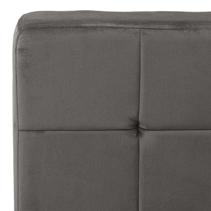 vidaXL Chaise longue 65x79x87 cm Velours gris foncé