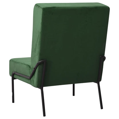 vidaXL Fauteuil relax 65x79x87 cm velours vert foncé