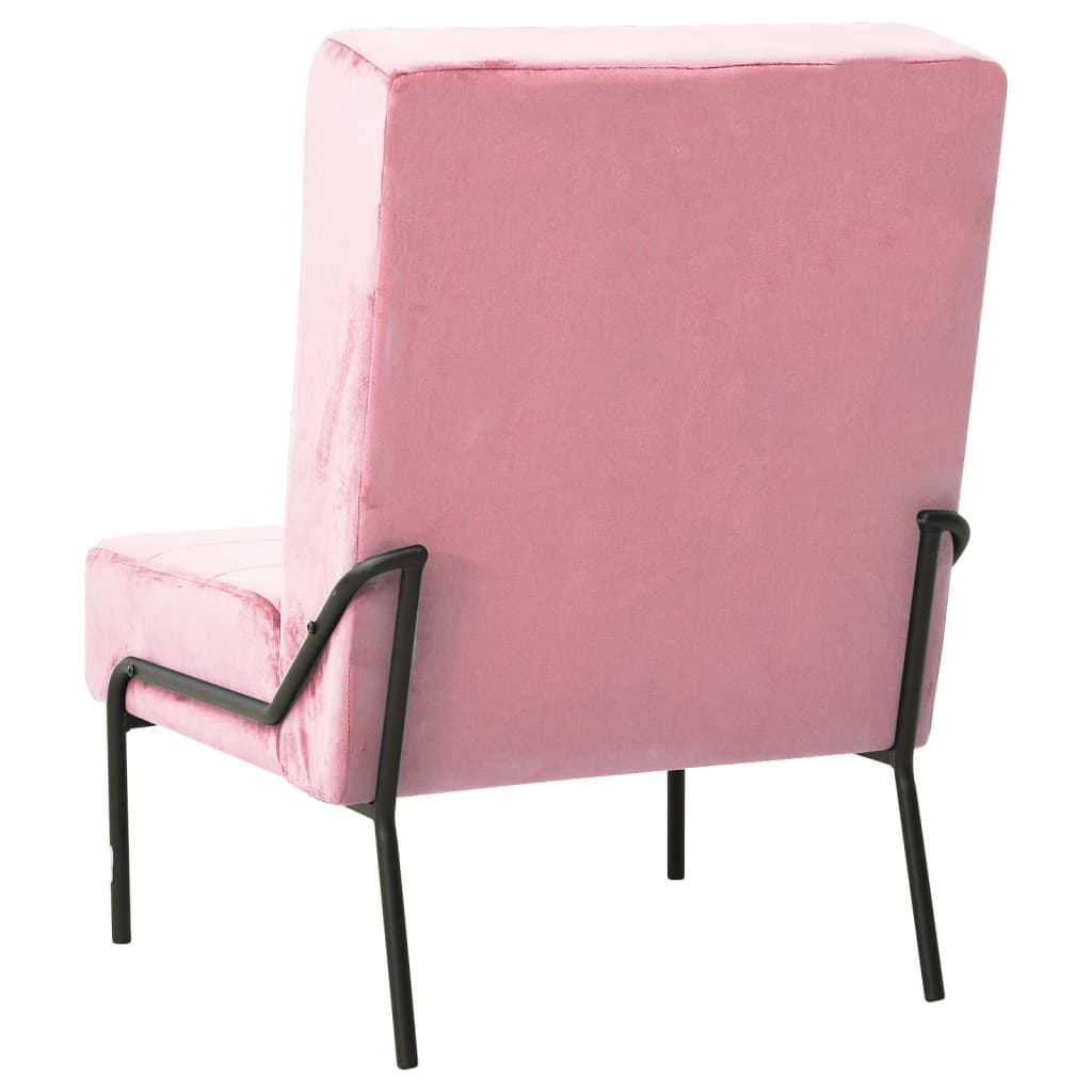 vidaXL Relaxstuhl 65x79x87 cm Rosa Samt