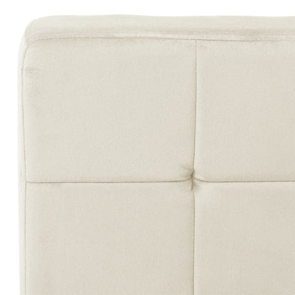 vidaXL Relaxstuhl 65x79x87 cm Cremeweiß Samt