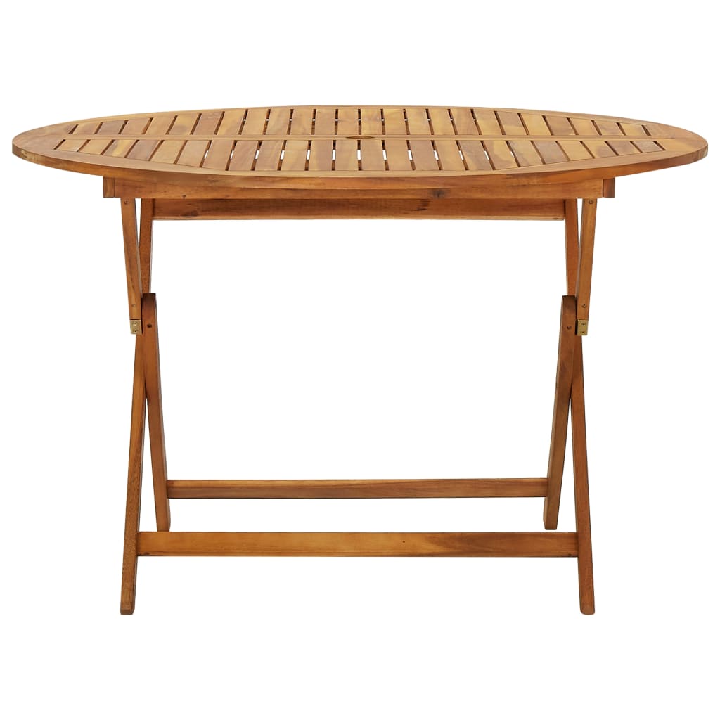 vidaXL Klappbarer Gartentisch 120 cm Massivholz Akazie