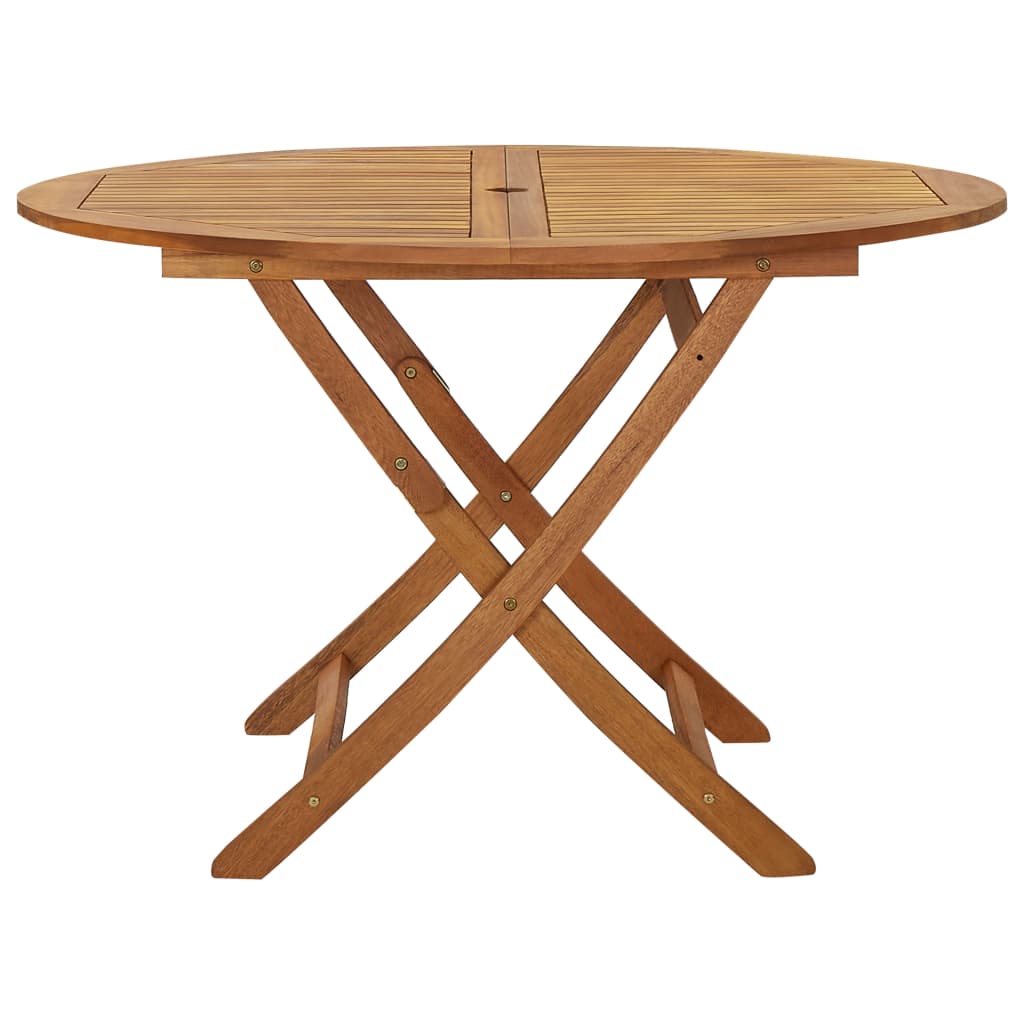 vidaXL Klappbarer Gartentisch 120 cm Massivholz Akazie