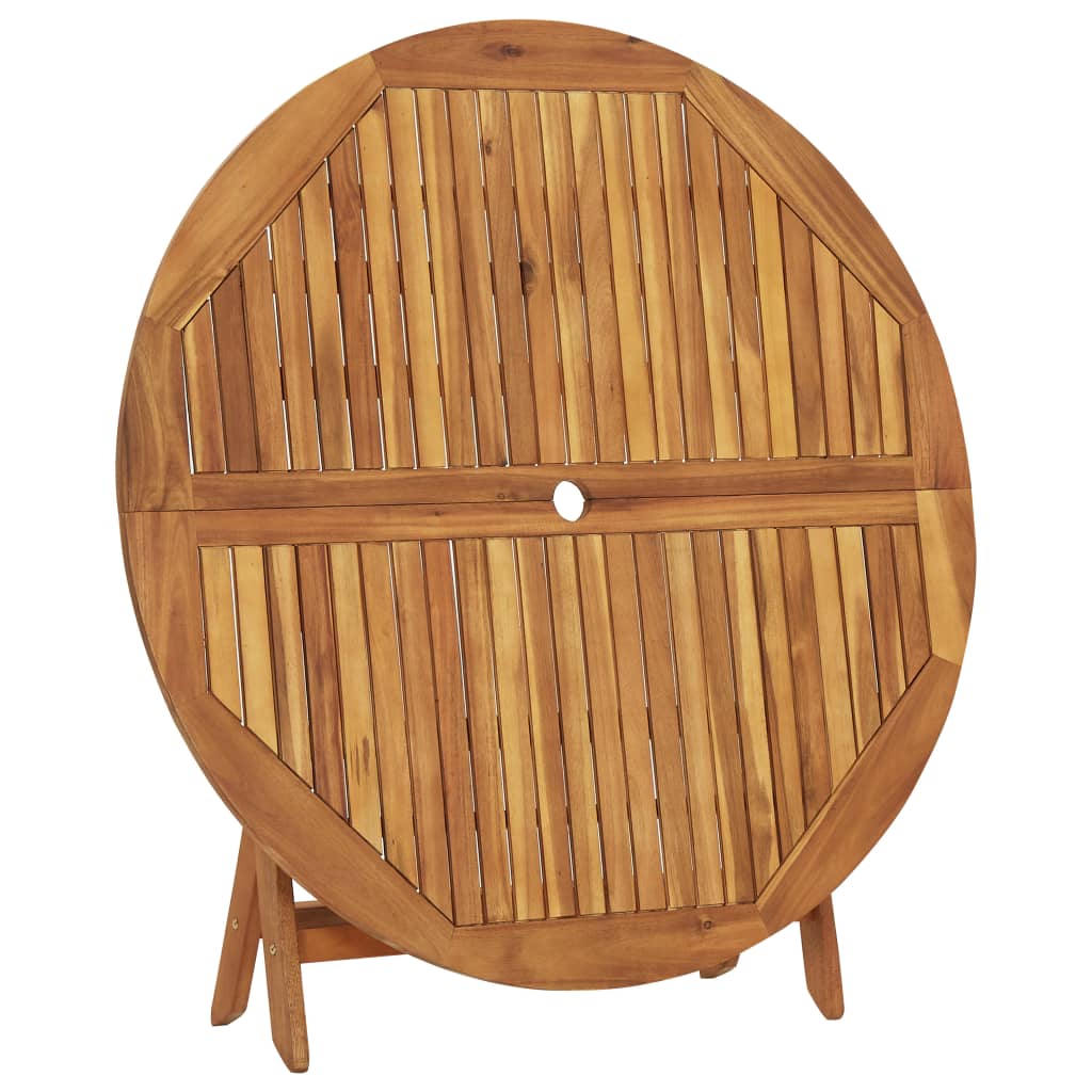 vidaXL Klappbarer Gartentisch 120 cm Massivholz Akazie