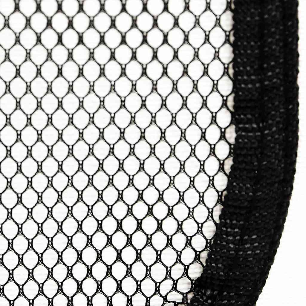 Faltbarer Welpenlaufstall mit Tragetasche Schwarz 145x145x61 cm