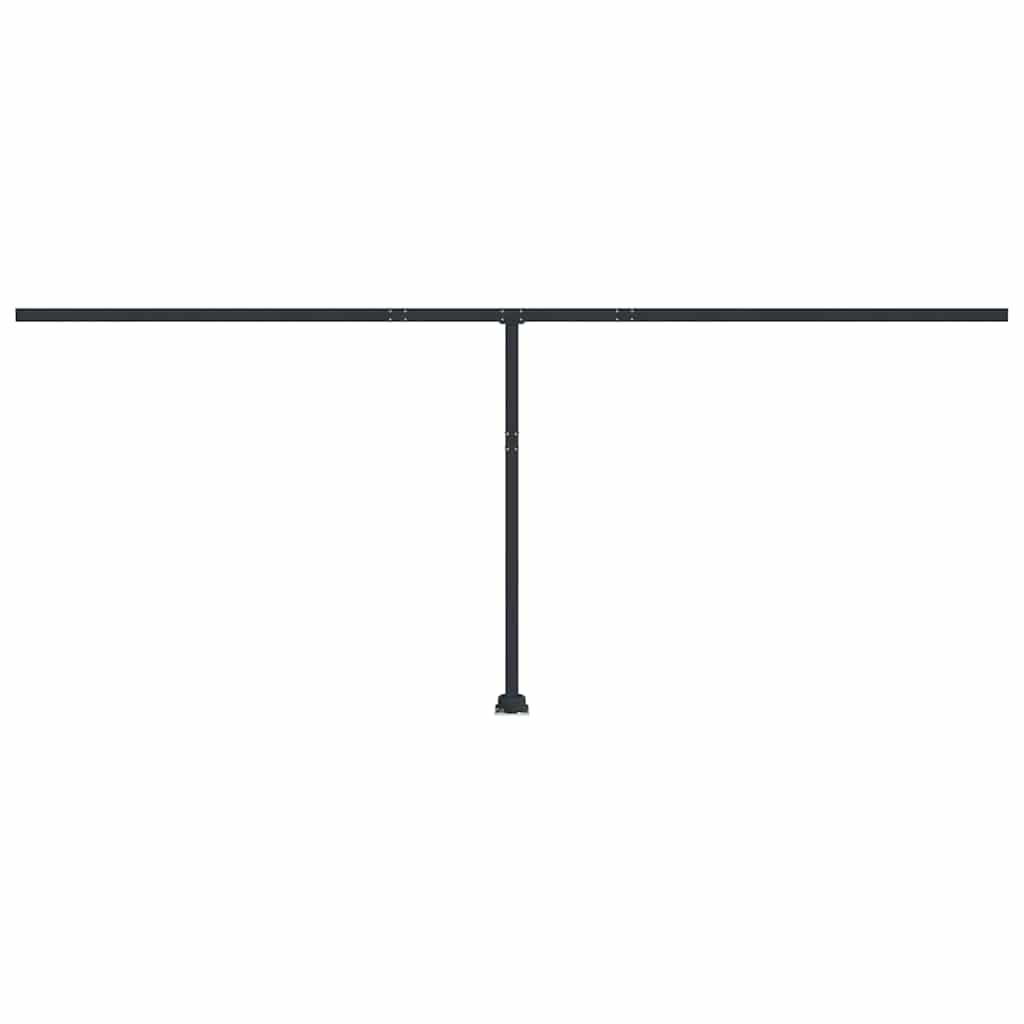 vidaXL Stützen für Markisen Anthrazit 600x245 cm Eisen