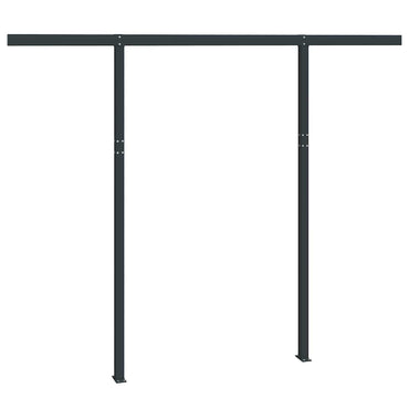 vidaXL Poteaux pour auvent anthracite 300x245 cm fer