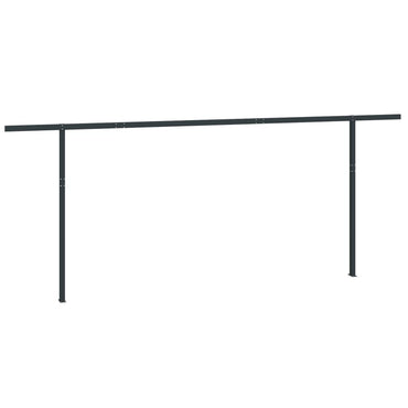 vidaXL Poteaux pour auvent Anthracite 600x245 cm Fer