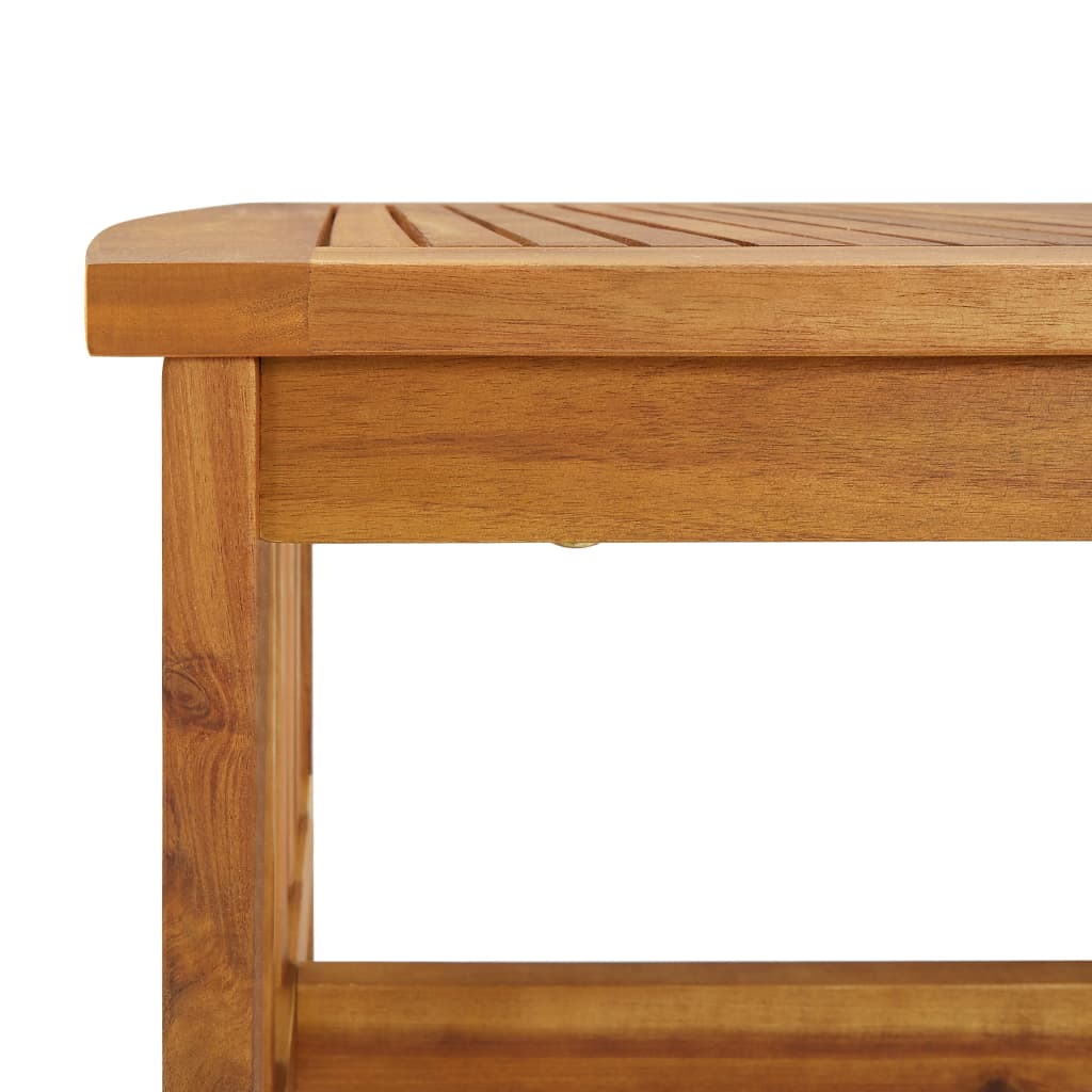 vidaXL 4-tlg. Garten-Lounge-Set mit Auflagen Massivholz Akazie