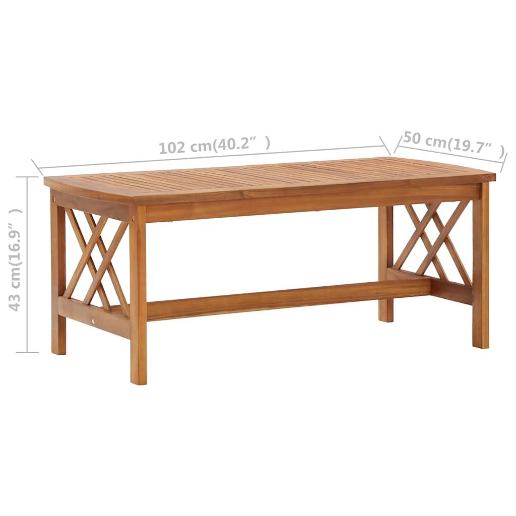 vidaXL 4-tlg. Garten-Lounge-Set mit Auflagen Massivholz Akazie