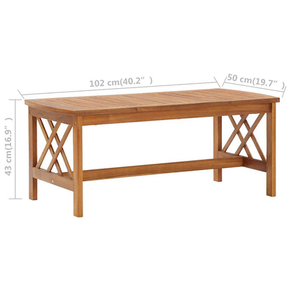 vidaXL 4-tlg. Garten-Lounge-Set mit Auflagen Massivholz Akazie