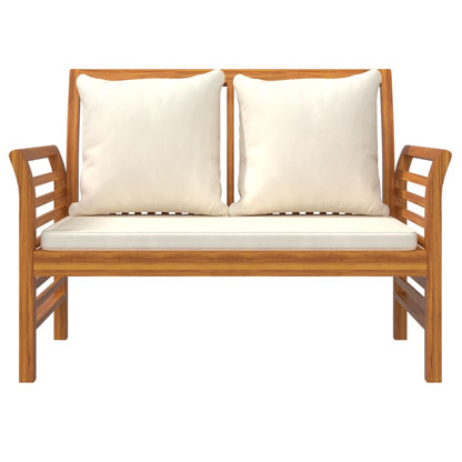 vidaXL Salon de jardin 4 pcs avec coussins Bois d'acacia massif