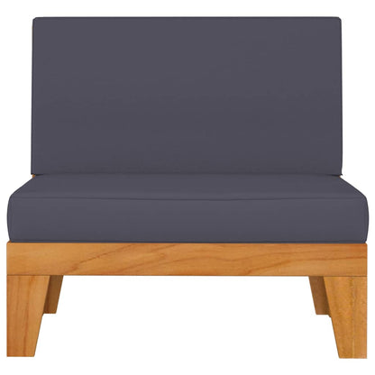 vidaXL Salon de jardin 4 pcs avec coussins Bois d'acacia massif