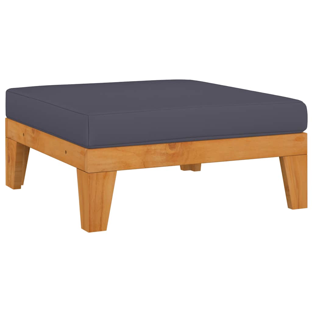 vidaXL Salon de jardin 4 pcs avec coussins Bois d'acacia massif
