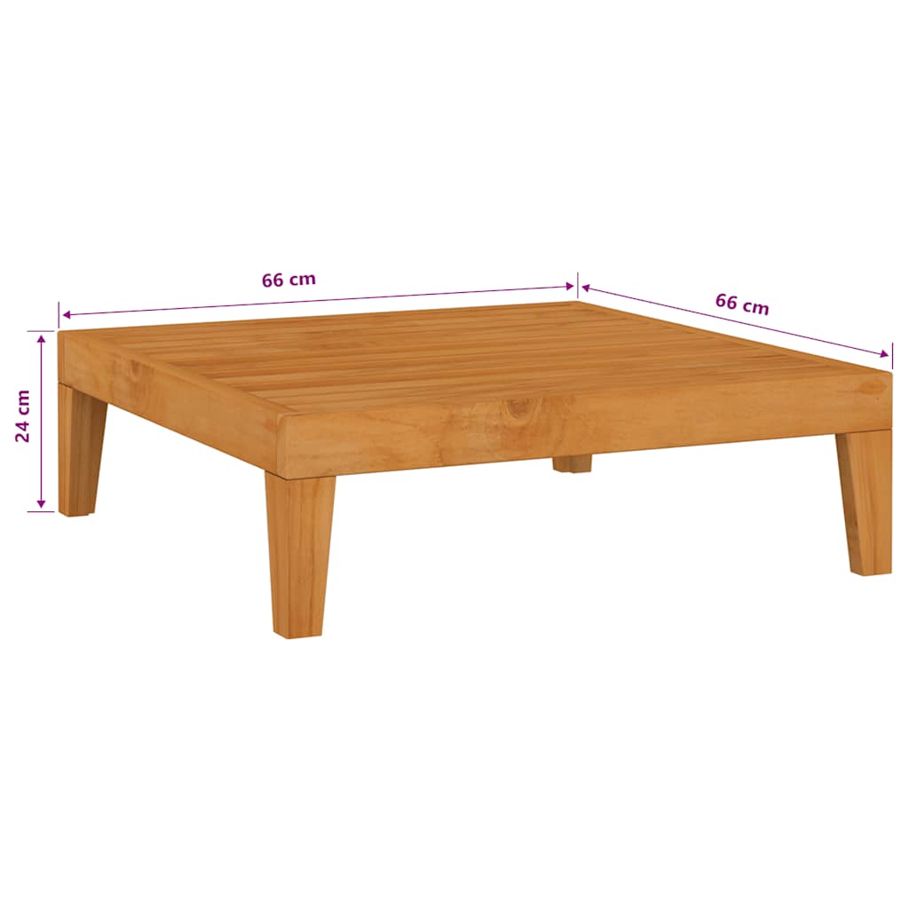 vidaXL Salon de jardin 4 pcs avec coussins Bois d'acacia massif