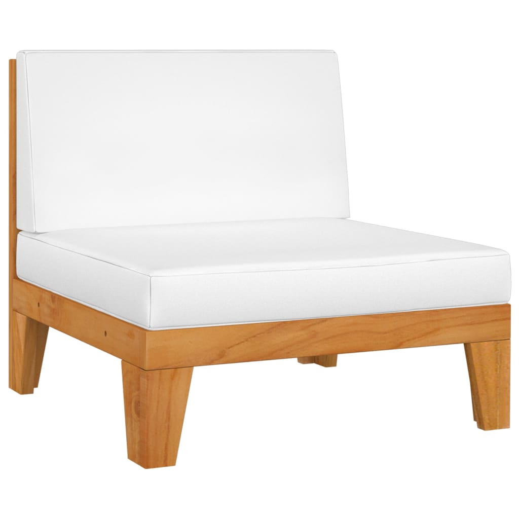 vidaXL Ensemble de mobilier de jardin 4 pcs avec coussins Bois d'acacia massif