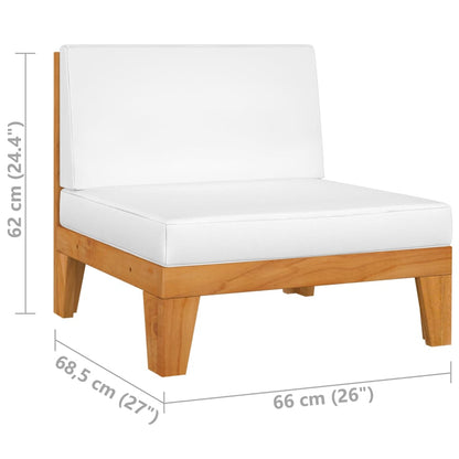 vidaXL Ensemble de mobilier de jardin 4 pcs avec coussins Bois d'acacia massif