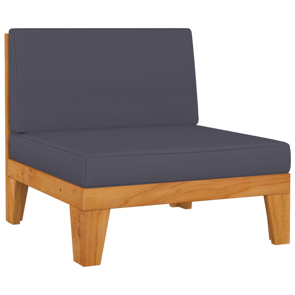 vidaXL Ensemble de mobilier de jardin 4 pcs avec coussins Bois d'acacia massif