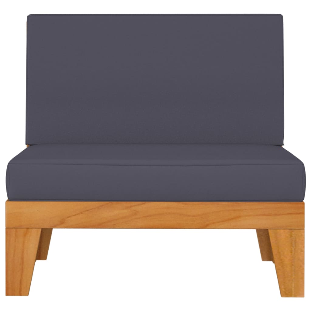 vidaXL Ensemble de mobilier de jardin 4 pcs avec coussins Bois d'acacia massif