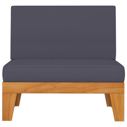 vidaXL Ensemble de mobilier de jardin 4 pcs avec coussins Bois d'acacia massif