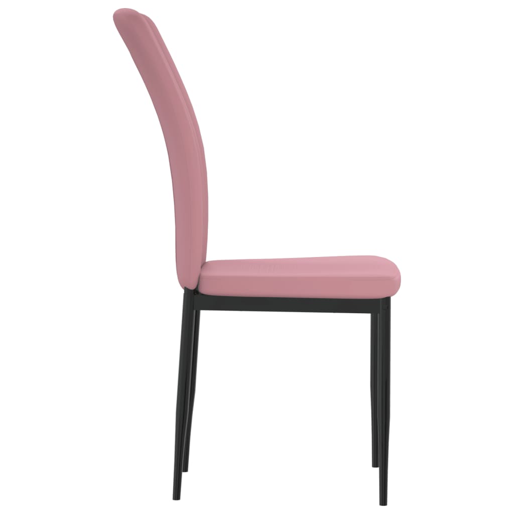 vidaXL Chaises de salle à manger 2 pcs Velours rose