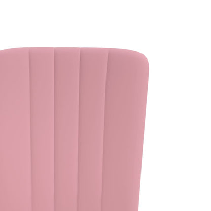 vidaXL Chaises de salle à manger 2 pcs Velours rose