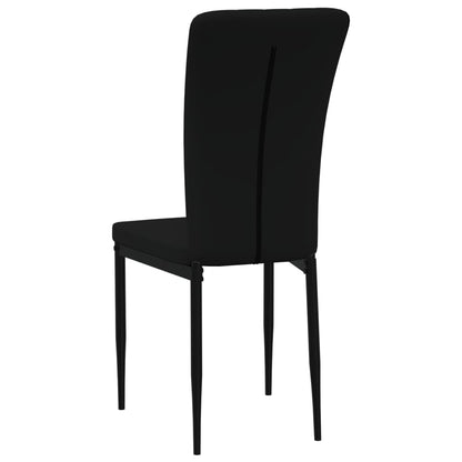 vidaXL Esszimmerstühle 2 Stk. Schwarz Samt