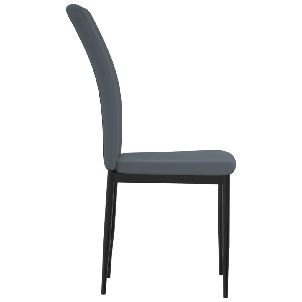 vidaXL Chaises de salle à manger 4 pcs Velours gris foncé