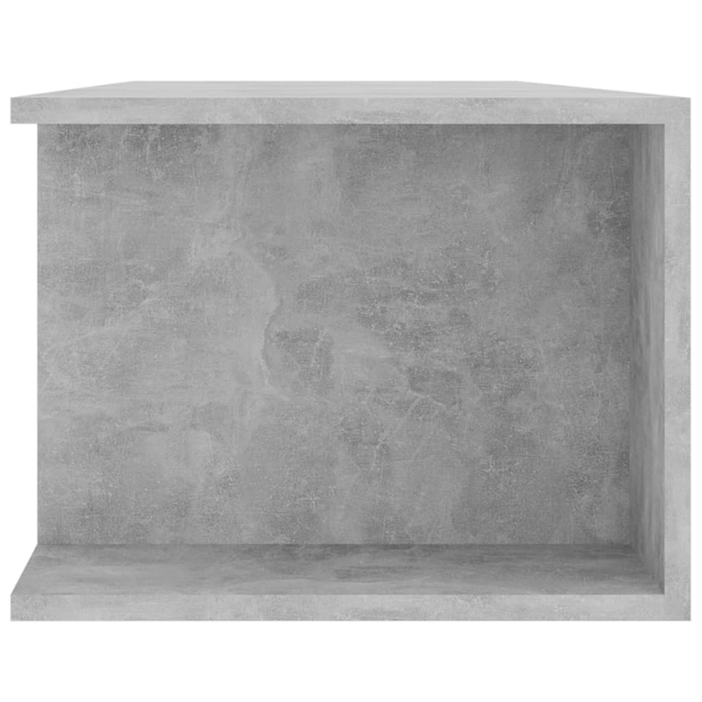 Meuble TV vidaXL avec lumières LED gris béton 135x39x30 cm