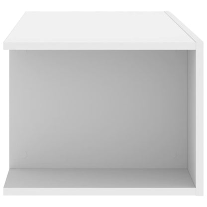 vidaXL TV-Schrank mit LED-Leuchten Weiß 90x39x30 cm