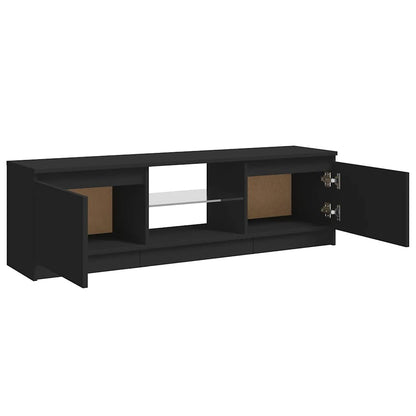 Meuble TV vidaXL avec lumières LED Noir 120x30x36 cm