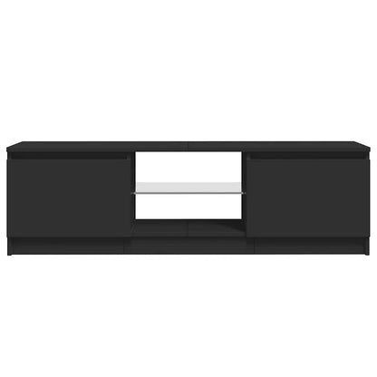Meuble TV vidaXL avec lumières LED Noir 120x30x36 cm