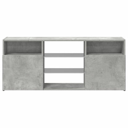 Meuble TV vidaXL avec lumières LED gris béton 120x30x50 cm