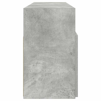Meuble TV vidaXL avec lumières LED gris béton 120x30x50 cm