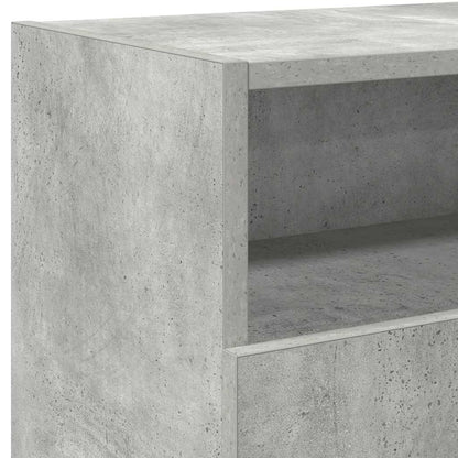 Meuble TV vidaXL avec lumières LED gris béton 120x30x50 cm