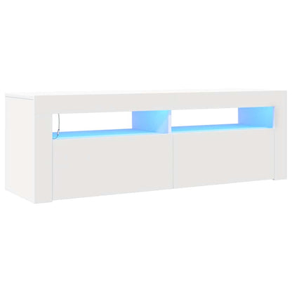 vidaXL TV-Schrank mit LED-Leuchten Weiß 120x35x40 cm
