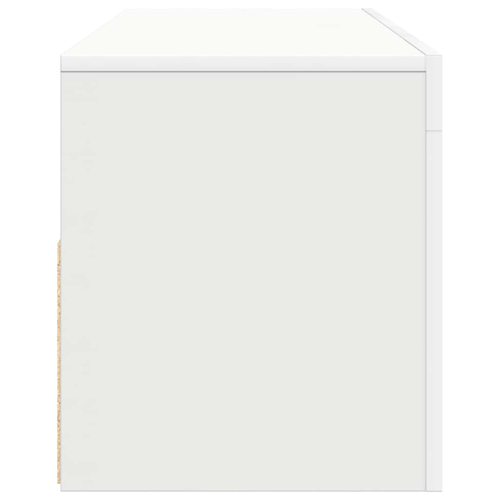 vidaXL TV-Schrank mit LED-Leuchten Weiß 120x35x40 cm